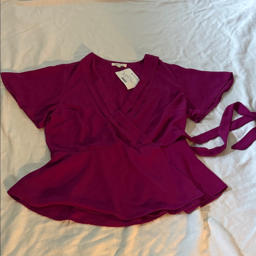 Monteau Magenta Blouse